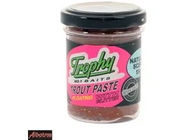 Trophy Baits Trout Paste Floating – drijvend foreldeeg met natuurlijke geur en glitters Brown 55GR