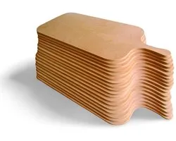Flammkuchenplank - Van Hard Berkenhout - Voor Uientaart, Pinsa en Pizza - XL - Set van 20