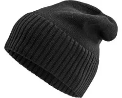 Bonnet Kaleb Kane en laine mérinos noire