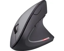 Trust Verto - Draadloze Ergonomische Muis - Verticale muis - USB-Ontvanger - Zwart