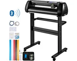 VEVOR Vinyl Snijplotter, 630 Mm Snijplotter Machine, 20 - 800 Mm/S Vinyl Cutter Plotter, 3 Bladen Snijplotter, Plottermachine met Signmaster-Software, Folieplotter Snijder voor Borden En Decoraties