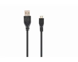 USB 2.0 A to Micro USB B Cable GEMBIRD (1 m) Black
