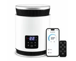 Chauffage électrique Evolar 360° - 900 W - Élément chauffant en céramique - Wi-Fi et application - Thermostat automatique - Mode ECO - PTC360G