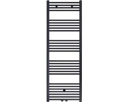 Rad-ion Handdoekradiator Middenaansluiting 1600x500 Geborsteld Mat Zwart