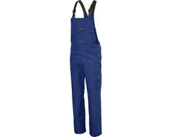 KLM - American Overall Corey (donjons, bavoirs, salopettes) - polyester/coton 245g/ m2- Blauw (Cobalt/ Royal Blue) taille 49 (taille longueur, 6cm plus longue que la taille standard 48)