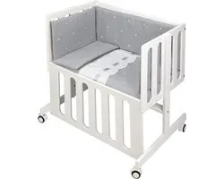 Don Algodon Beddengoed Zoe Junior Katoen Grijs/wit 3-delig