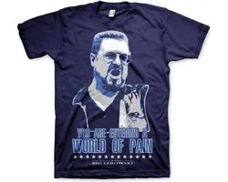 The Big Lebowski Heren Tshirt -M- World Of Pain Blauw