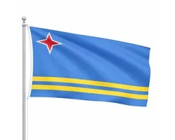 Le Navire Amiral - Drapeau Aruba - 90 x 150 centimètre