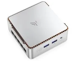 Mini PC 12GB RAM 256GB SSD Celeron N5105 4K UHD Ordinateur de Bureau pour Bureau et Maison