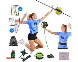 Volleybal Trainingshulpmiddel Solo Oefening: Set, Serveer en Spike Trainer voor Binnen en Buiten