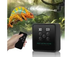 Automatisch Sproeisysteem Terrarium - Reptielen Vernevelingssysteem met Timer - Dubbele 360° Sproeier - 5m Slang - 5V 10W - Voor Kameleon, Slang, Kikker, Hagedis en Planten