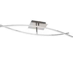 Plafonnier LED - Éclairage de Plafond - Onamo - 16W - Wit Naturel 4000K - Chrome Mat - Aluminium