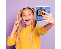 Starcam® afdruk, camerapakket met instantprinter, 4 papierrollen, nekband, 3D Stitch siliconen hoesje en aanpassingsset