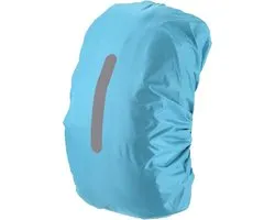 Waterproof Backpack Rain Cover - 15L-25L - Bag Rain Cover met Vertical Reflective Strap voor Hiking - Cycling - Camping - Outdoor Travel [More Blue]
