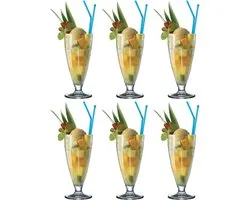 Bormioli Rocco Rock Bar ijsglazen, 380 ml, set van 6