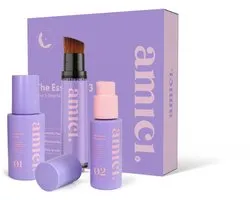 AMICI Skincare The Essential 3 – Set complet de soins pour ados – GRWM – Meilleurs soins pour ados – Coffret de soins – Routine de soins naturels à Aloë Vera et au jojoba – Soins pour ados – Soins GRWM – Glow up – Préparez-vous avec moi