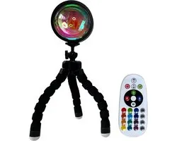 Ogima© - Lampe Sunset – Lampe projecteur – Éclairage d'ambiance – Lampe Tiktok – Variant trépied