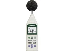 Extech 407780A - geluidsmeter - met usb -  display modes SPL, SPL MIN/MAX, SEL en Leq