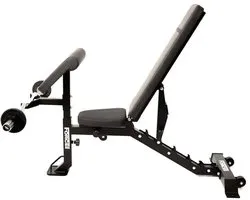 Force USA Mybench Adjustable Bench | Leg Developer | Height Adjustable | Preacher Curl Attachment