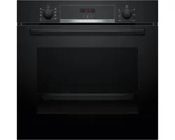 Bosch HBA514BB3 - Serie 4 - Inbouwoven - 71 l - A+ - Zwart - Eenvoudig te reinigen met hydrolyse - Zwart