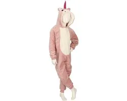 Grenouillère Apollo pour Kinder | Licorne | Taille 128/140 | Rose | Combinaison Garçons | Onesie Filles | Cache-couche Animaux | Adolescent
