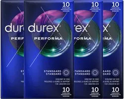 Durex - Condooms - Performa met vertragend effect - 10st x4 - Voordeelverpakking