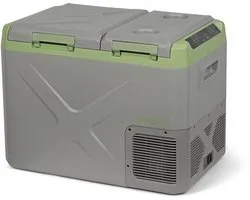 Steamy-E Elektrische Compressor Koelbox - Dual Compartment - Tegelijk koelen en vriezen - 32 liter - 12V en 230V - voor auto en camping - Grijs