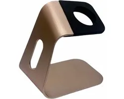 By Qubix - Apple Watch houder - Aluminium Dock station - Goud - Geschikt voor Apple watch standaard - docking station