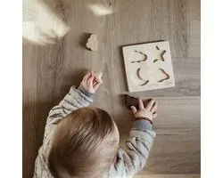 Puzzle Bébé en bois | Puzzle Planète Enfants | Cadeau de naissance | Ivy and Soof