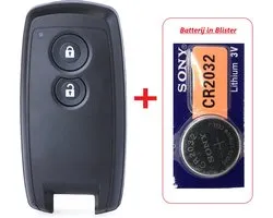 Autosleutel behuizing zonder sleutelblad 2 knoppen met Batterij in blister geschikt voor Suzuki sleutel / Suzuki Swift / Suzuki Grand Vitara / Suzuki SX4 / Suzuki autosleutel.