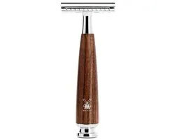 MÜHLE -Scheermes -Safety Razor Rytmo - Essenhout -Gesloten kam