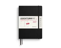 Leuchtturm1917 - 2027 - Agenda - Weekly Planner - A5 Medium 15x21cm - black - hardcover