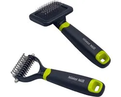 Mister Mill Discount Set: Brosse Slicker S (7cm) + Peigne Undercoat S (7cm)