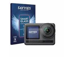 3 Stuks Savvies Screenprotector - geschikt voor Akaso Brave 8 (Display voor) - beschermfolie glas transparant