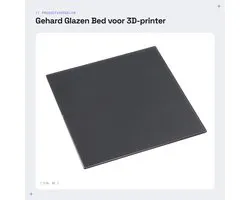 Dailygoods- Glazen Bed Gehard - 3D-printer Bouwoppervlak - 220 x 240 x 4 mm - Compatibel met Anycubic MEGA S - Geen Randkrulling - Makkelijk Schoon te Maken