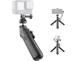 CapLock MantisPod Power Battery Handgreep voor GoPro - 5000mAh Oplaadbare Power Stick voor Vloggen en Actiefoto's met Statief en 1/4" Adapter