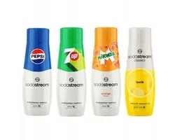 Sodastream - Pepsi, 7UP, Mirinda, Tonic - Syrup Set - 4 Stuks - 440 ml