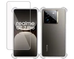 Coque TechNow + protection d'écran pour Realme GT 7 Pro - Tempered Glass - Coque Extreme Shock transparente