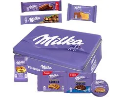 Milka Mix Collection Box 429g - 10 stuks individuele verpakte koekjes - Choco Supreme, Cake & Choc, Choco Moo, Brownie, Hazelnootreep, Cookies Choco & Sensations Cookies - 7 variëteiten