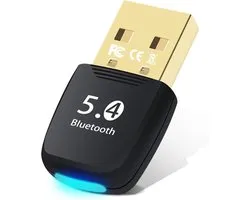 carmdering - Bluetooth Adapter PC - Bluetooth Dongle USB - Bluetooth Stick - Snelle Bluetooth 5.4 Connectiviteit - Uitstekende Anti-Interferentie Prestaties - Duurzaam Kunststof Materiaal - Compacte En Draagbare Vormgeving - 1 Stuk