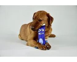 dummy hond- training dummy - hondenspeelgoed - apporteerspeelgoed - speelgoed hond - blauw - maat 31cm