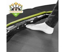 EXIT Silhouette Sporttrampoline ø244cm - Inground - Ingraaftrampoline - Rond - Voor Kinderen - Zwart
