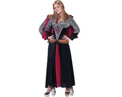 Jurk met Cape | Lady Rouge | Vrouw | Verkleedkleding | Maat 36-38