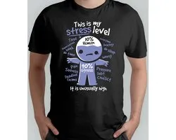 Stress T Shirt - Sarcasm -Gift - Cadeau - NotReally - JustKidding - SarcasmModeOn - Sarcasme - NietEcht - GrapjeHoor - SarcasmeLeven