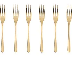 Sambonet Gebaksvorkjes Taste Goud 6 Stuks