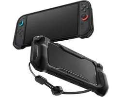 Étui Spigen Rugged Armor Nintendo en polyuréthane thermoplastique (TPU) Zwart
