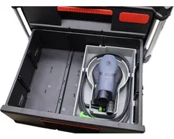Milwaukee Packout 3/2 lades kist inzet – 3D geprint voor Festool ETS EC150/3 - Gereedschapskoffer insert | Professioneel ontworpen organizer | Packout accessoire