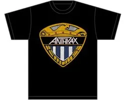 Anthrax - Eagle Shield Heren T-shirt - M - Zwart