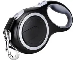 Retractable Dog Leash - Heavy Duty Dog Leash - One-Handed Brake - Anti-Slip Rubberized Handle - Strong Nylon Tape 8 Meter - 1 Stuk - Voor Grote En Medium Honden