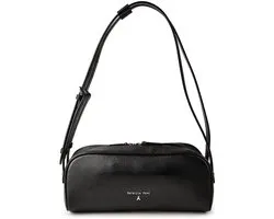 Patrizia Pepe Schoudertas Leder 28 cm - Dames - nero